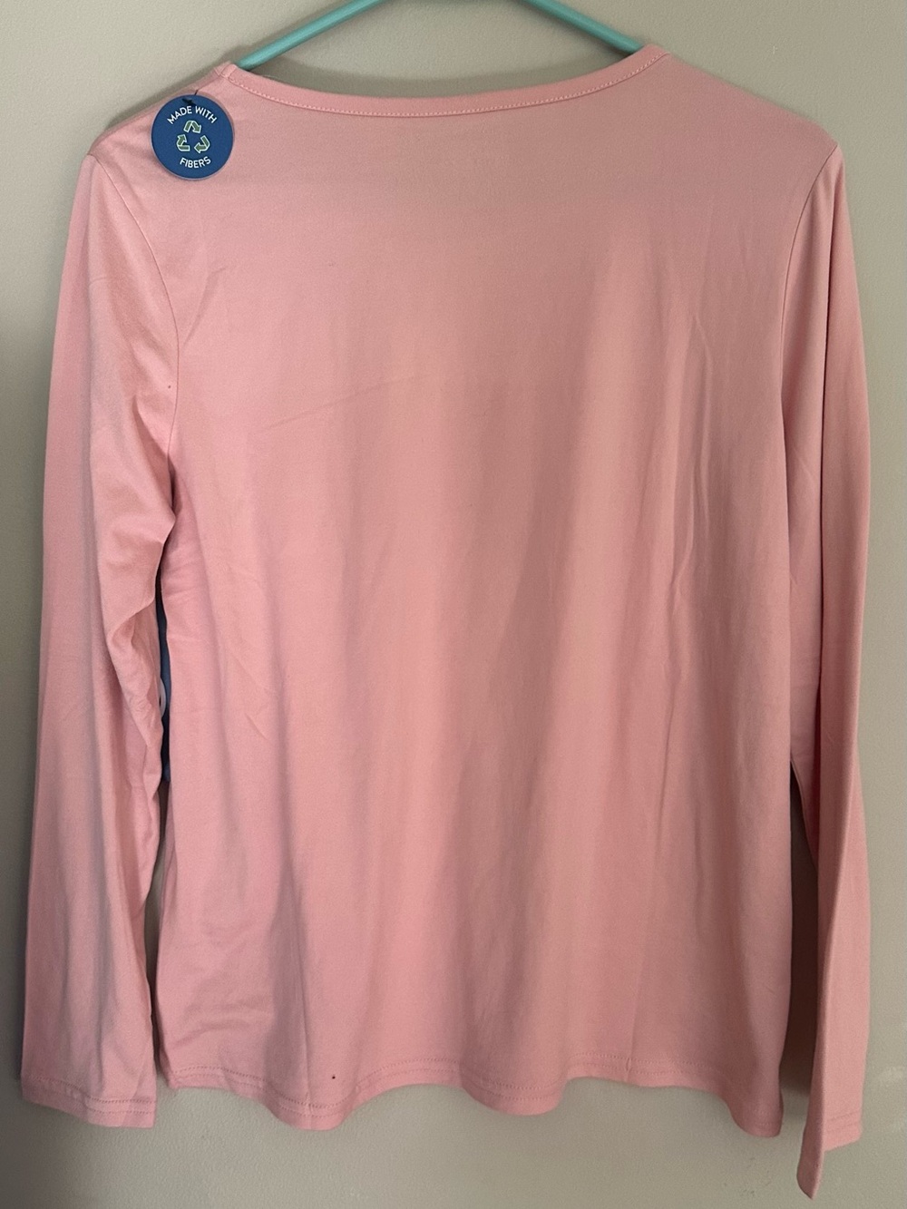LIFE IS GOOD, size SMALL, PINK  Long-Sleeve Tee with Coffee Mug Graphic - Picture 2 of 6